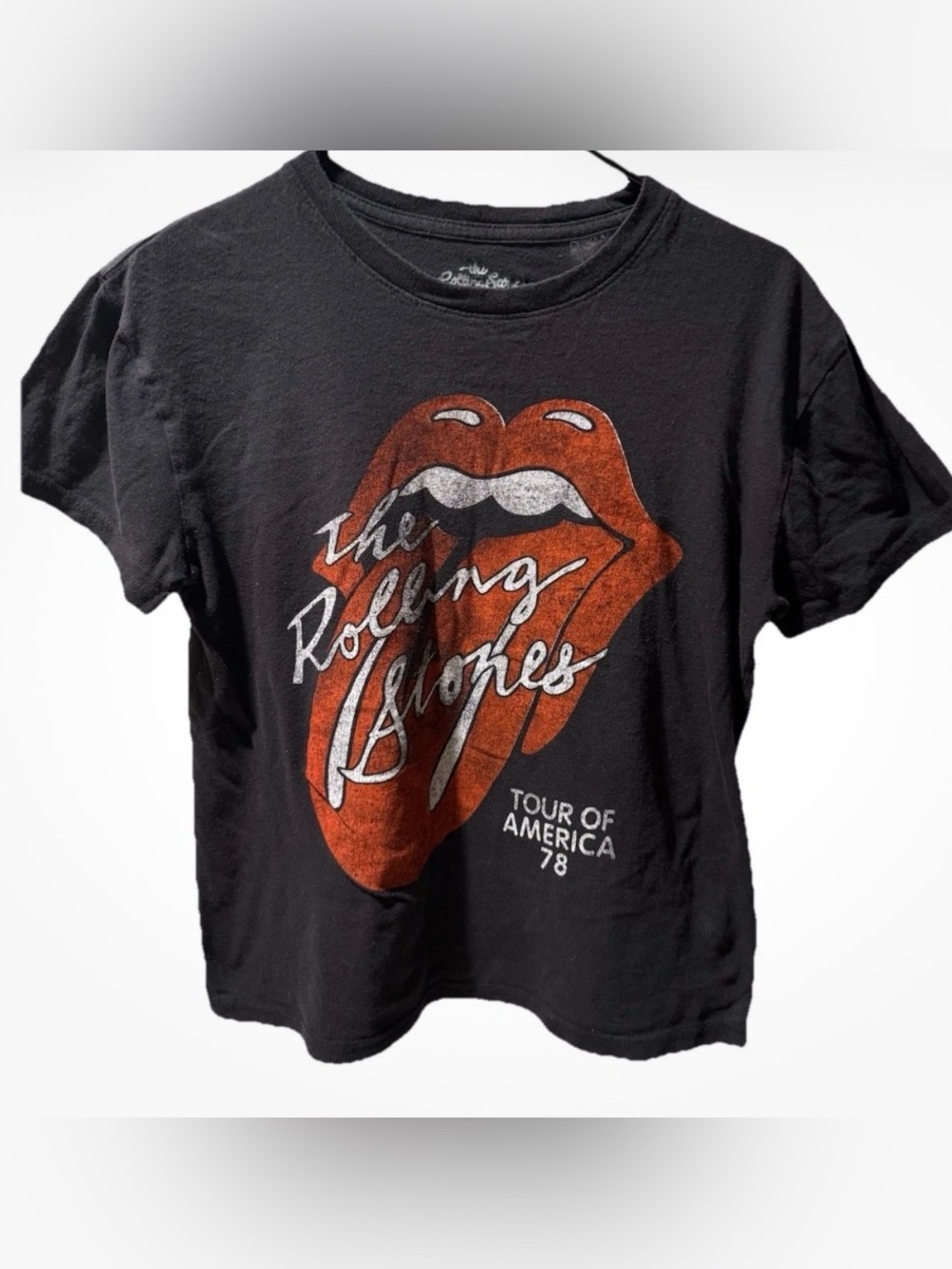 The Rolling Stones T Shirt Women’s Size Small Black 1978 Tour Of America Retro